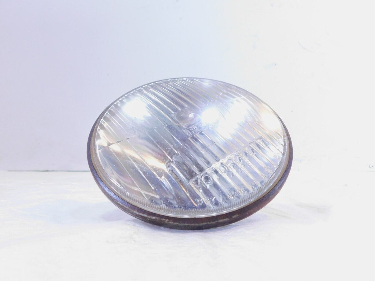 Harley Davidson Sportster Dyna Softail & FXR Front Headlight Headlamp w/ Bulb - C3 Cycle