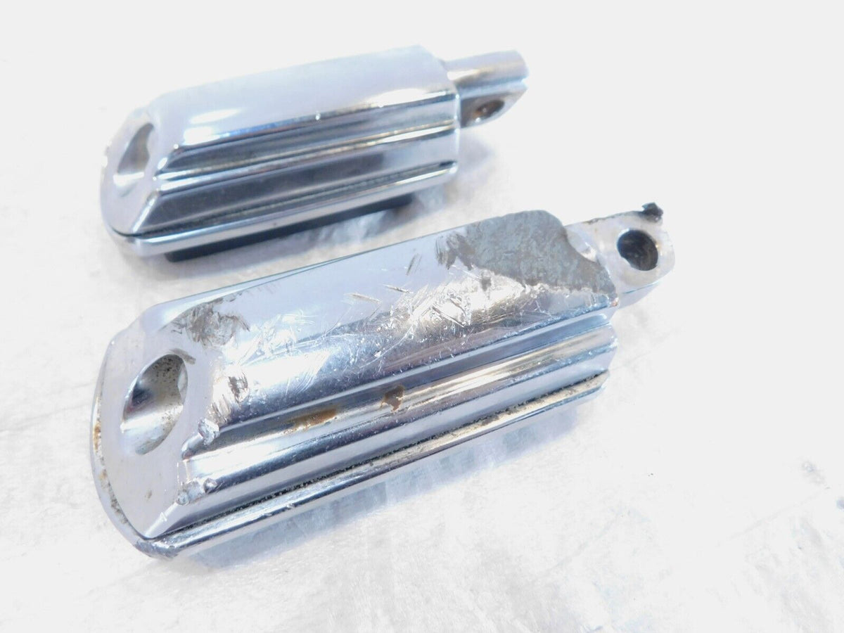 Harley Touring FXR Dyna Sportster & Softail Chrome & Rubber Footpegs Footrests