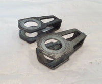 Ducati Scrambler & Monster Swingarm Rear Axle Chain Adjuster Puller Brackets - C3 Cycle