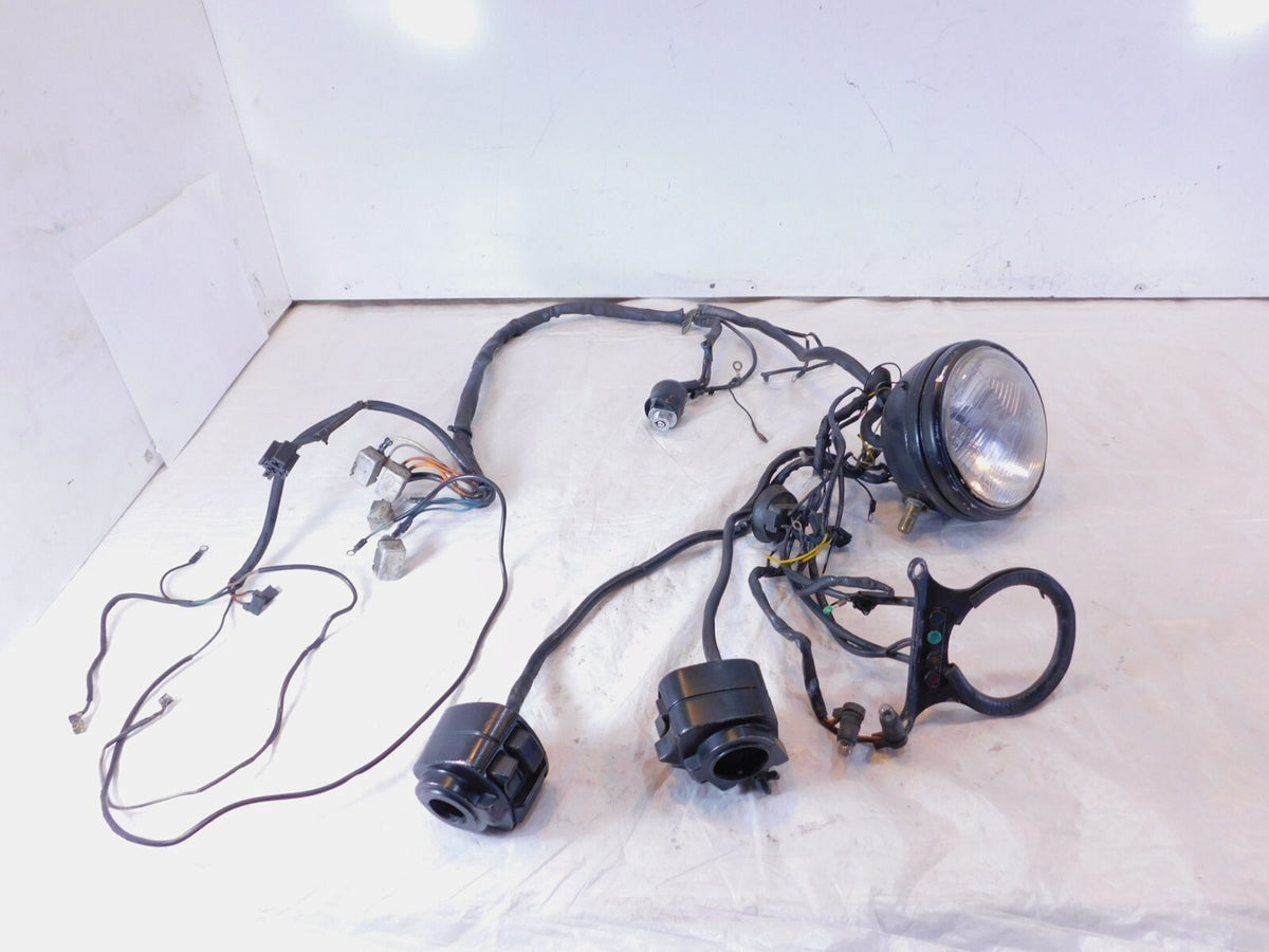 Harley Davidson Sportster 883 1100 1200 Wire Wiring Harness Headlight & Buttons