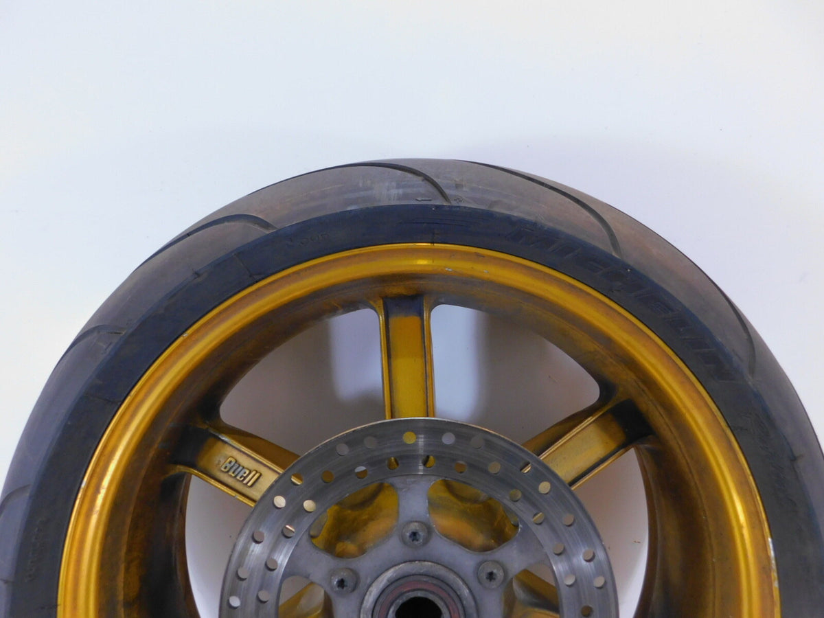 Buell XB9R XB12R Firebolt & Lightning & 1125R Gold Rear Wheel Rim & Tire - C3 Cycle