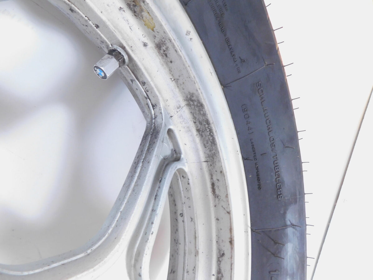 BMW K100 K100LT K100RS & K75 K75S K75RT K75T Silver Cast Rear Wheel Rim 2.75x17" - C3 Cycle