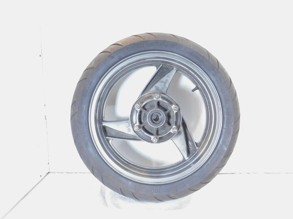 Kawasaki Ninja ZX-6 ZX600 ZX600-E & ZZR600 Gray Rear Wheel Rim w/ Tire - C3 Cycle