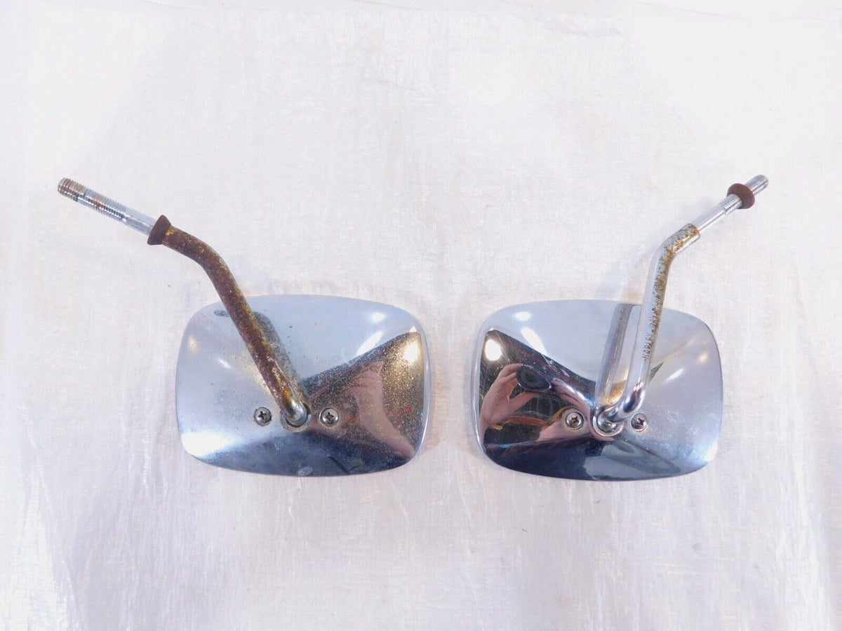 Harley Davidson FXR Softail Dyna & Sportster Right Left Square Rear View Mirrors - C3 Cycle