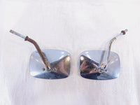Harley Davidson FXR Softail Dyna & Sportster Right Left Square Rear View Mirrors - C3 Cycle