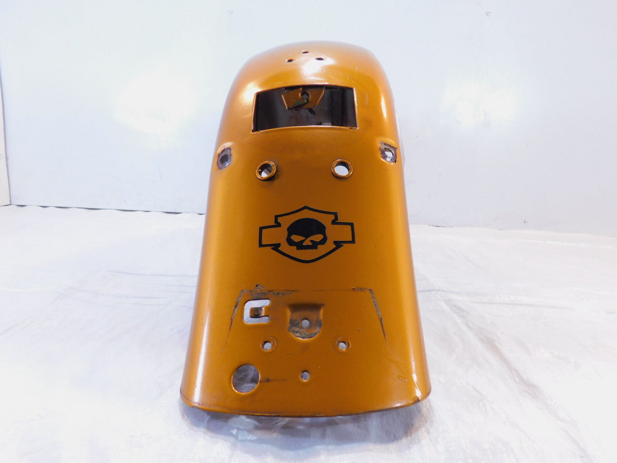 2007 Harley Softail Heritage Classic Orange Rear Wheel Cover Fender -Dented - C3 Cycle