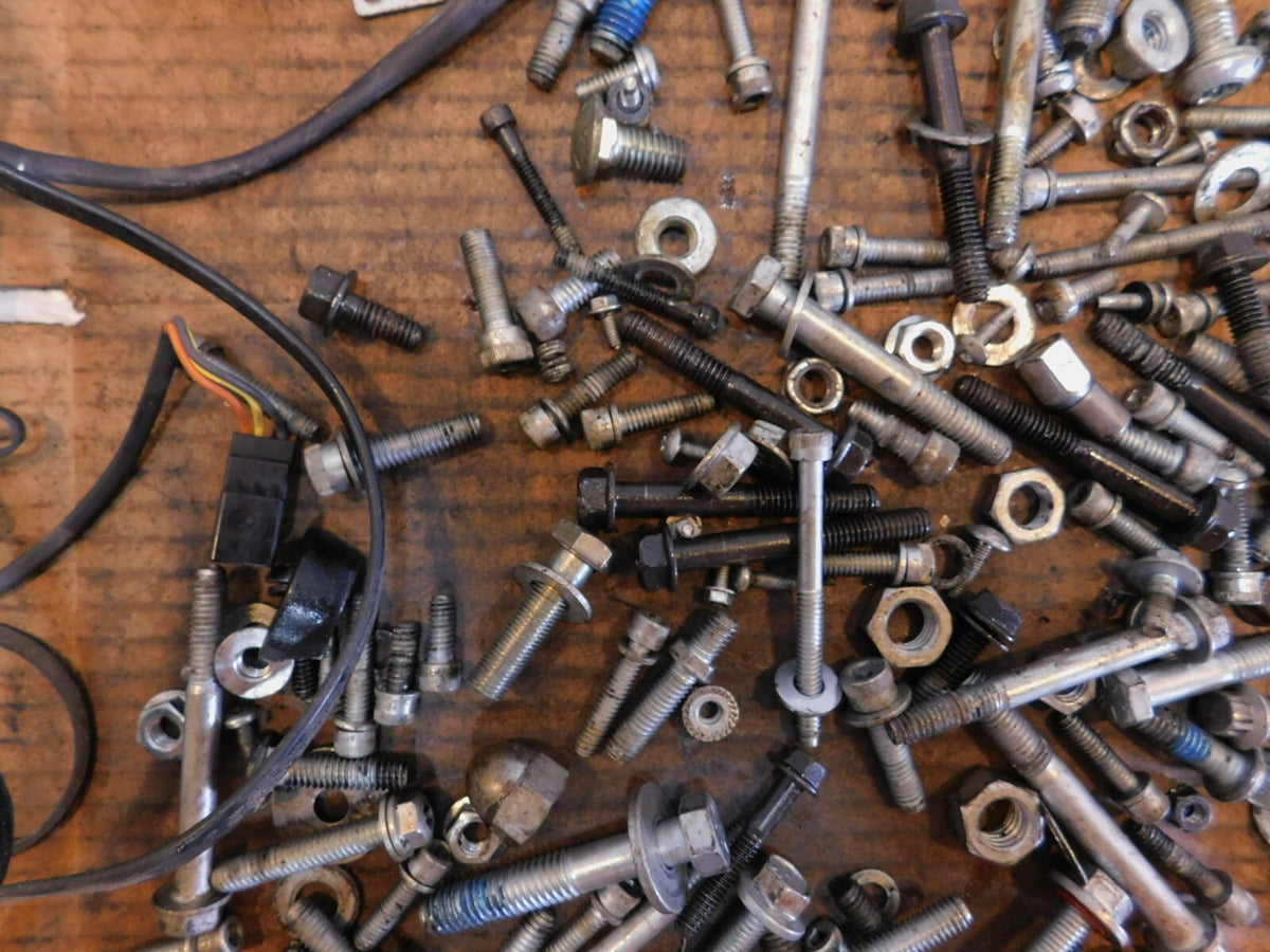 2016 Harley Davidson Dyna FXDB Street Bob Engine Nut Bolt Brackets Parts Box Lot - C3 Cycle