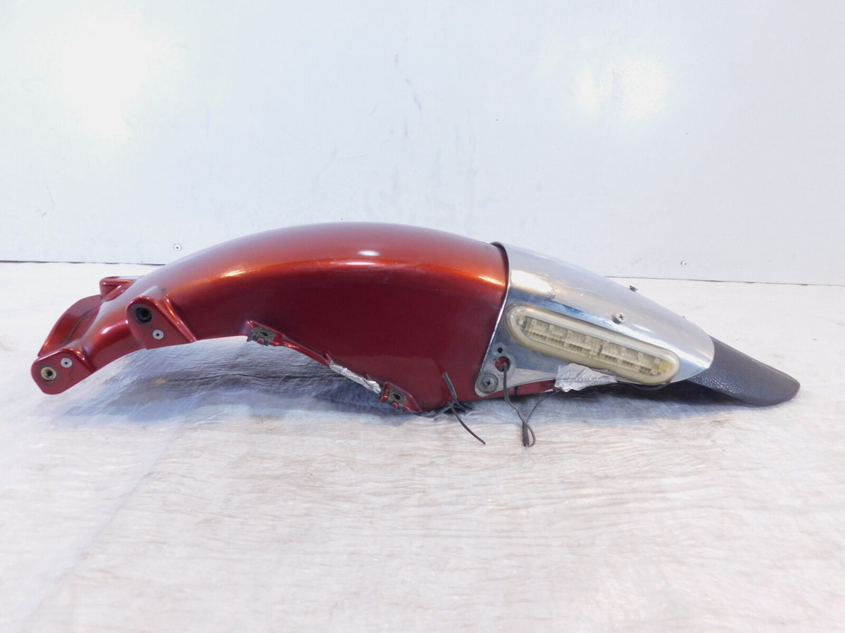 2001-2002 Honda Goldwing 1800 GL1800 Red Front Fender Mudguard & Chrome Cover - C3 Cycle
