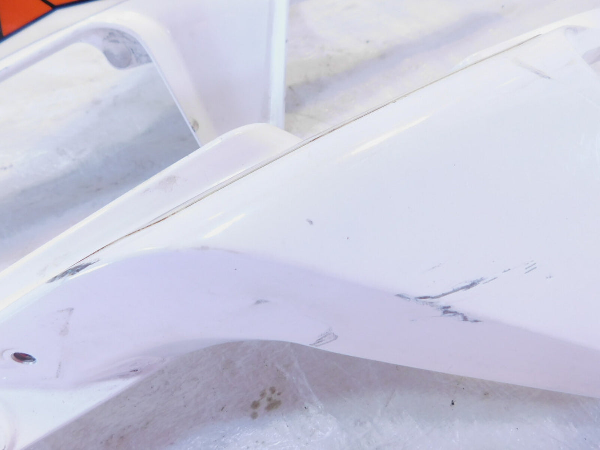 2015-2018 KTM 690 Duke White Left/Right Rear Seat Tail Section Subframe Brackets - C3 Cycle