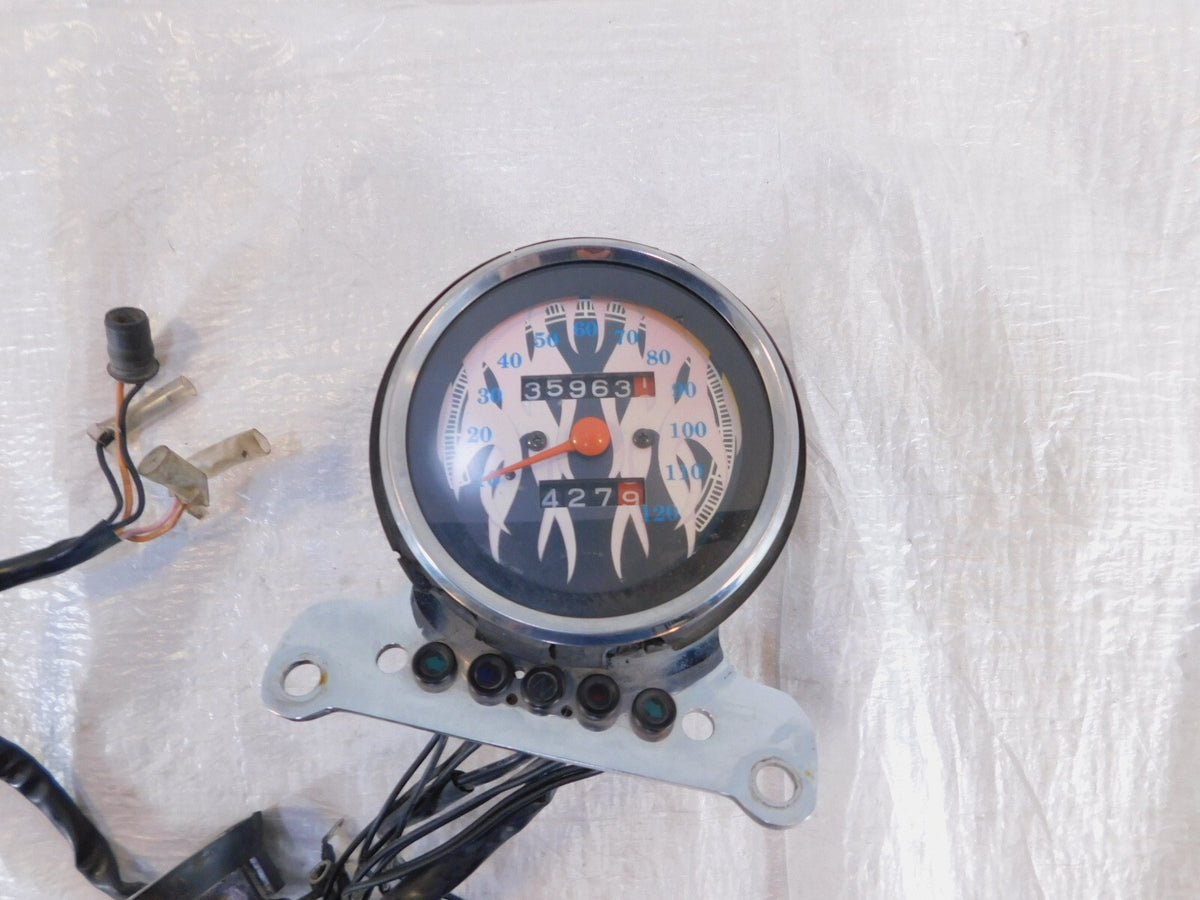 Harley Davidson Sportster XL 883 & 1200 Flame Speedometer Speedo w/ Odometer - C3 Cycle