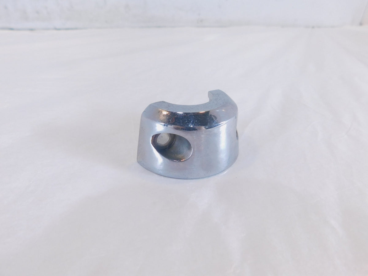 Harley Dyna Softail & Sportster Chrome Clutch Lever Perch Mount Clamp Brackets - C3 Cycle