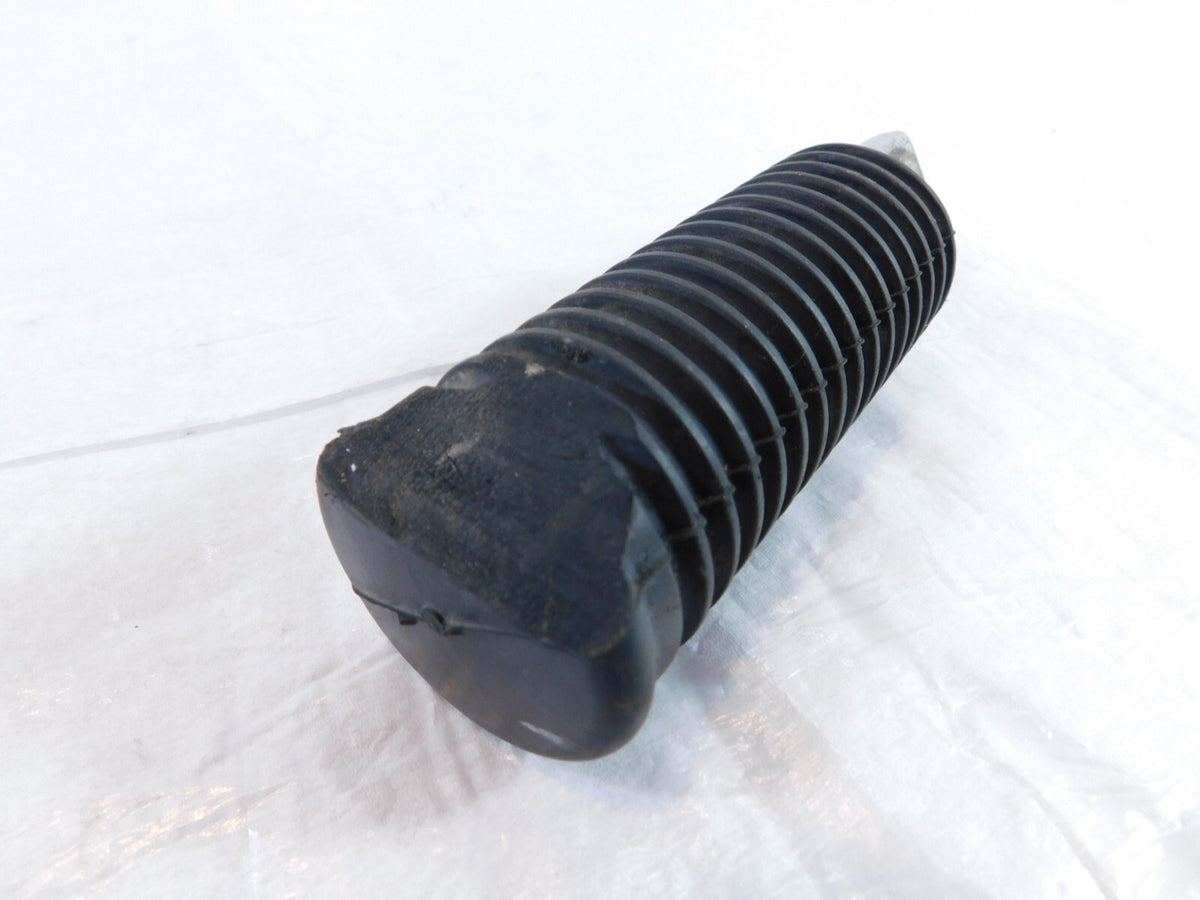 Harley Touring FXR Dyna Sportster & Softail Single Black Rubber Footpeg Footrest - C3 Cycle