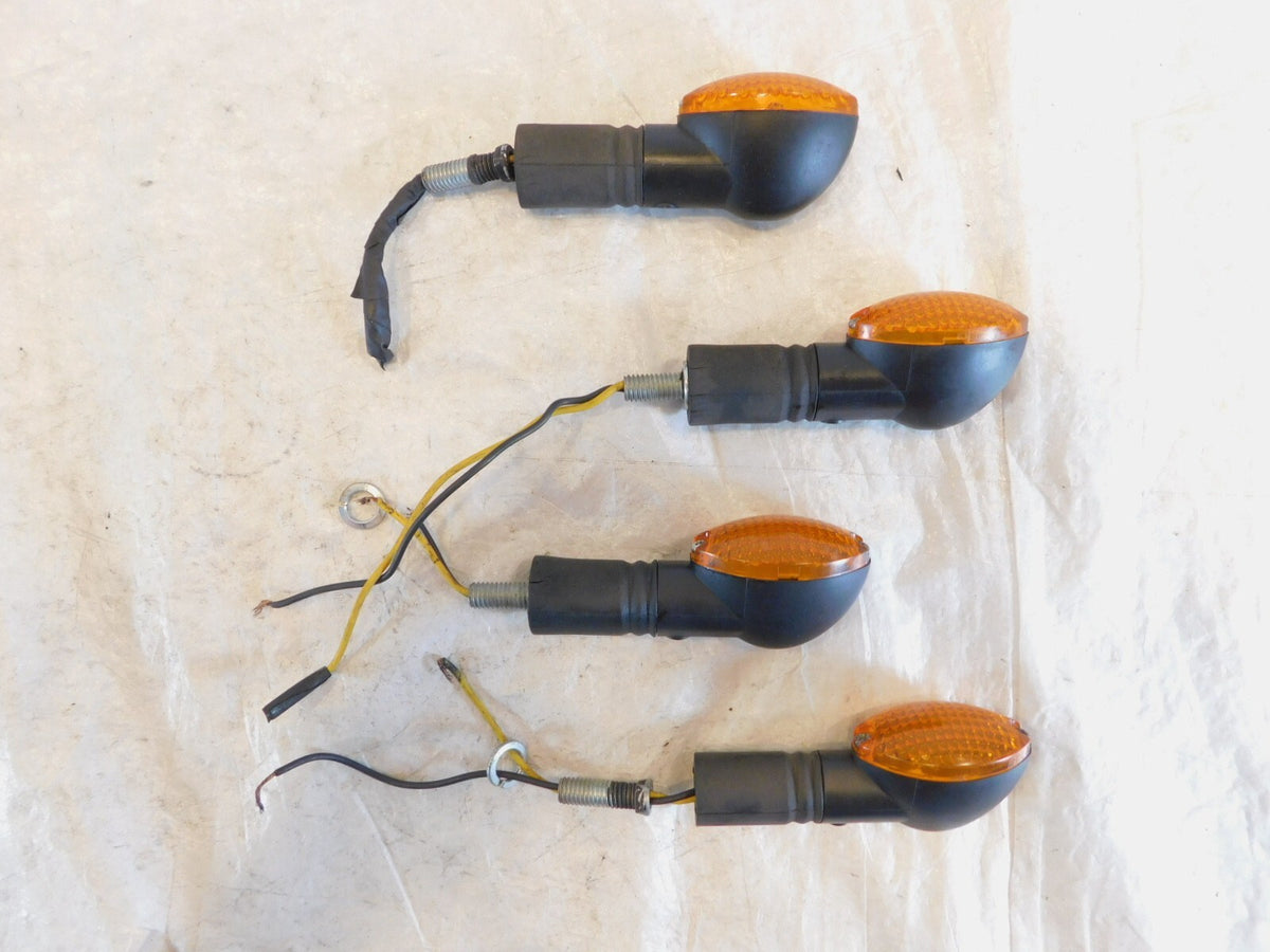 98-03 Triumph Thunderbird Sport 900 Left Right Black Indicator Turn Signal Lamps - C3 Cycle