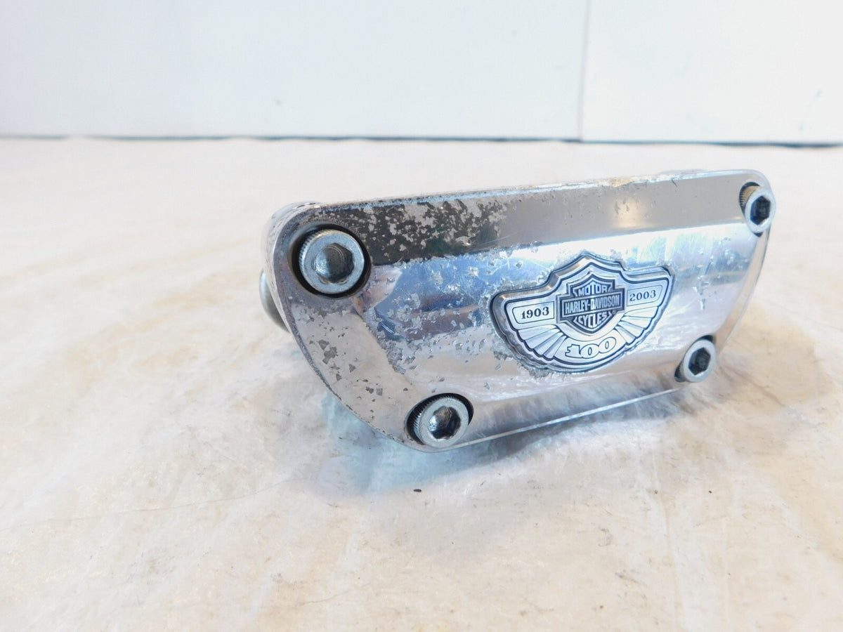Harley Dyna Wide & Super Glide 100th Anniversary Handlebar Mount Clamp Bracket - C3 Cycle