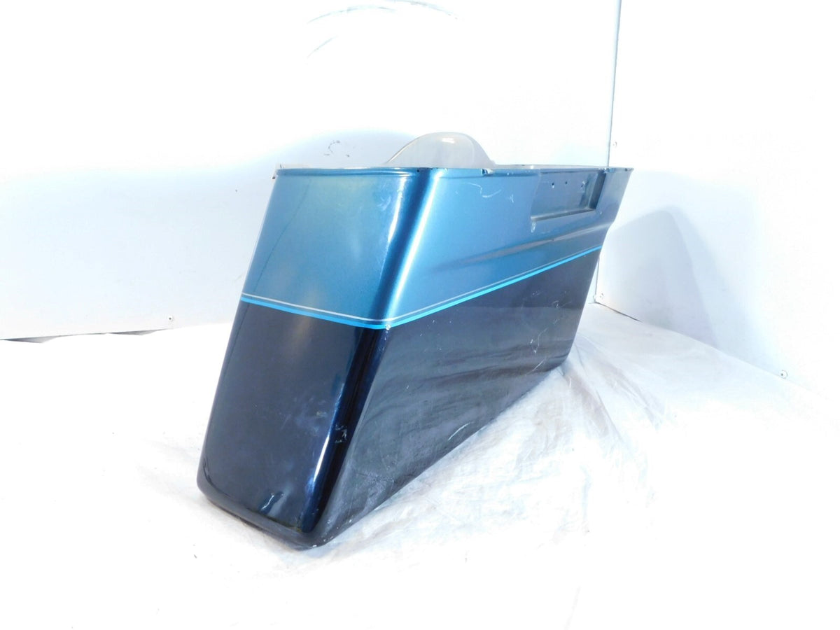 Harley Davidson Road King Street Electra Glide Blue/Black Right Saddlebag Bottom - C3 Cycle
