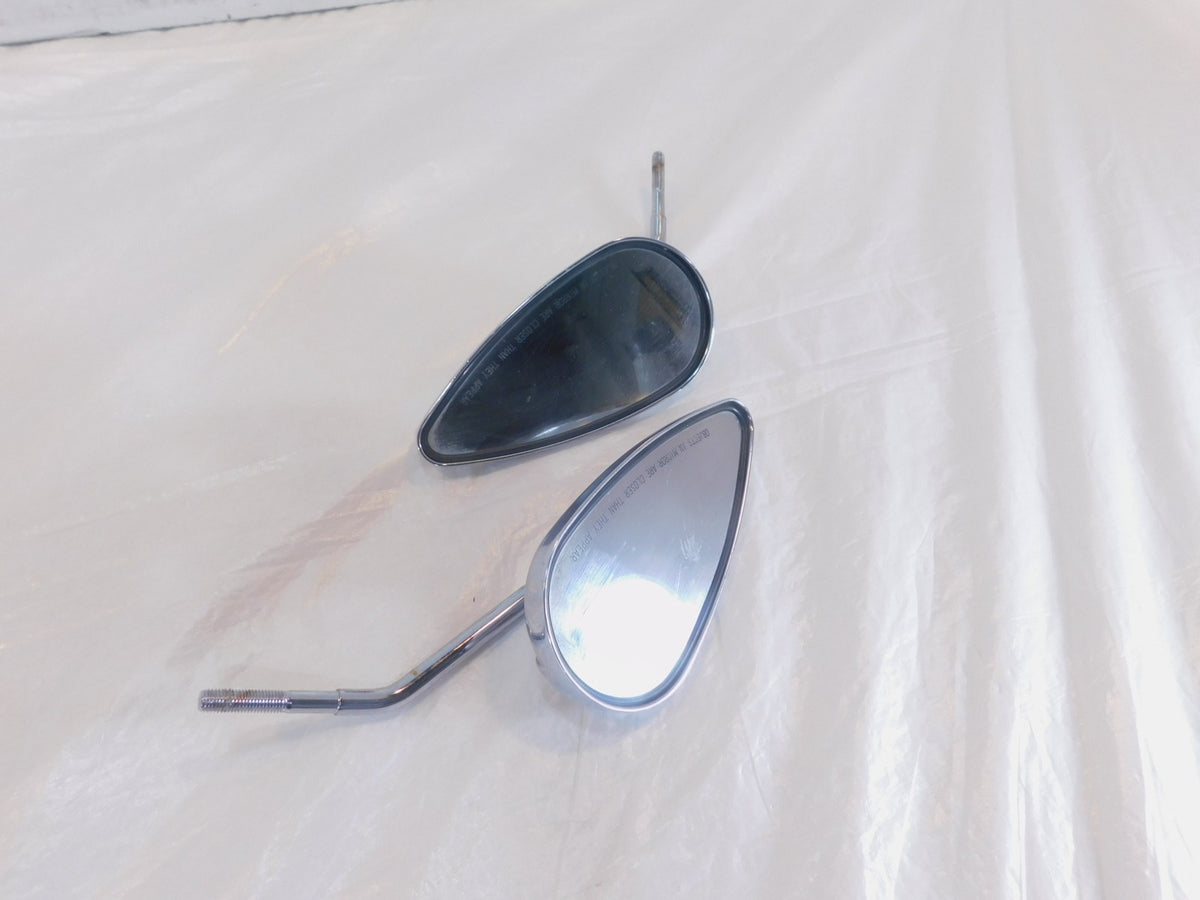 Harley Davidson Touring Softail Dyna & Sportster Pair Chrome Rear View Mirrors - C3 Cycle
