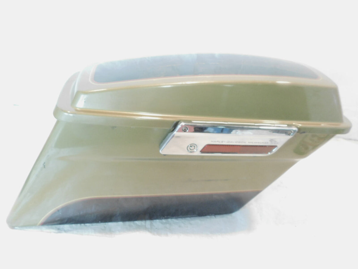 Harley Davidson Touring Road King Street & Electra Glide Green Right Saddlebag - C3 Cycle