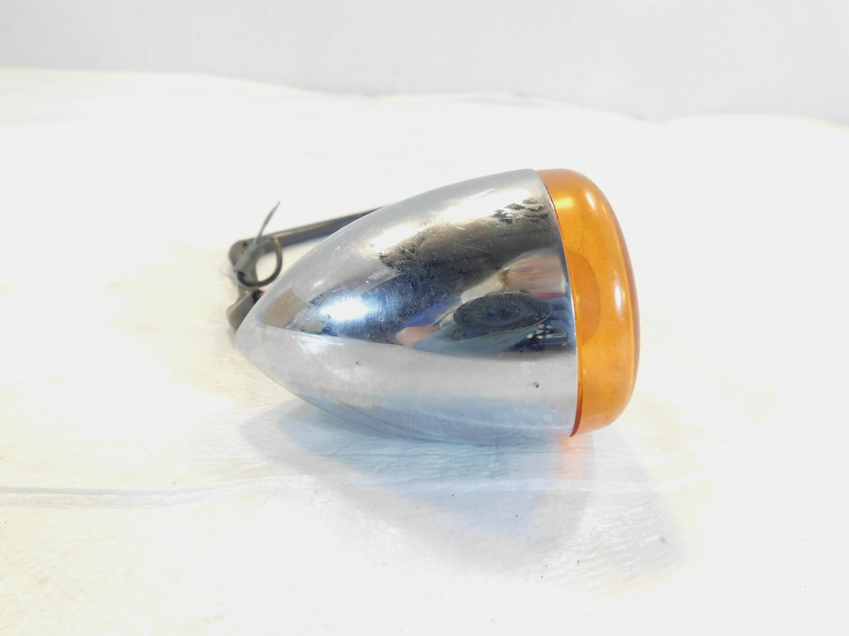 Harley Davidson Sportster Softail Dyna V-Rod Chrome Front Turn Signal Indicator - C3 Cycle
