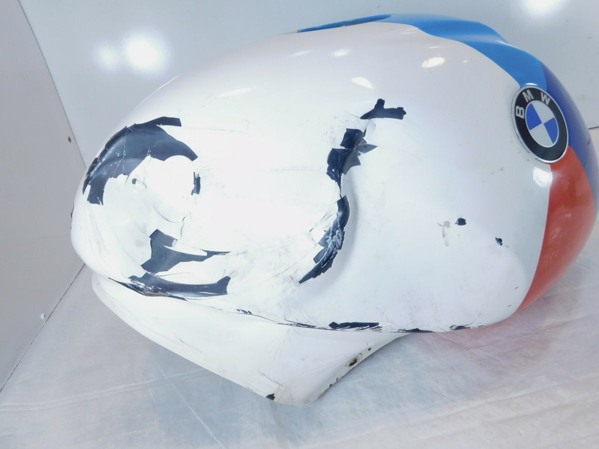 1995-2001 BMW R1100R R850R Red White & Blue Gas Petrol Fuel Tank Reservoir Dents - C3 Cycle