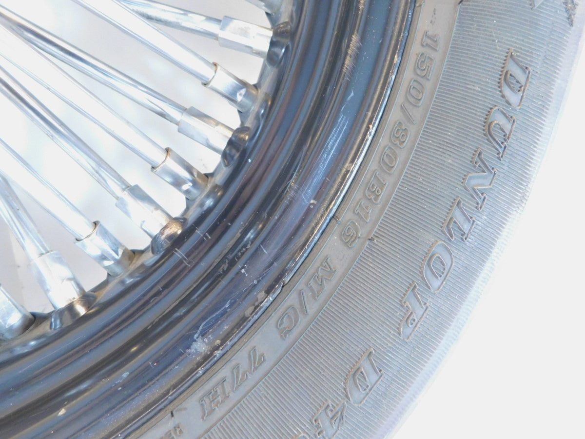 Harley Davidson Softail Heritage Classic & Deluxe Black Laced Rear Wheel Rim - C3 Cycle