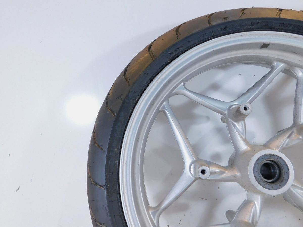 2006-2013 BMW F800ST F800 ST Silver Cast Front Wheel Rim & Tire - 36317682013 - C3 Cycle