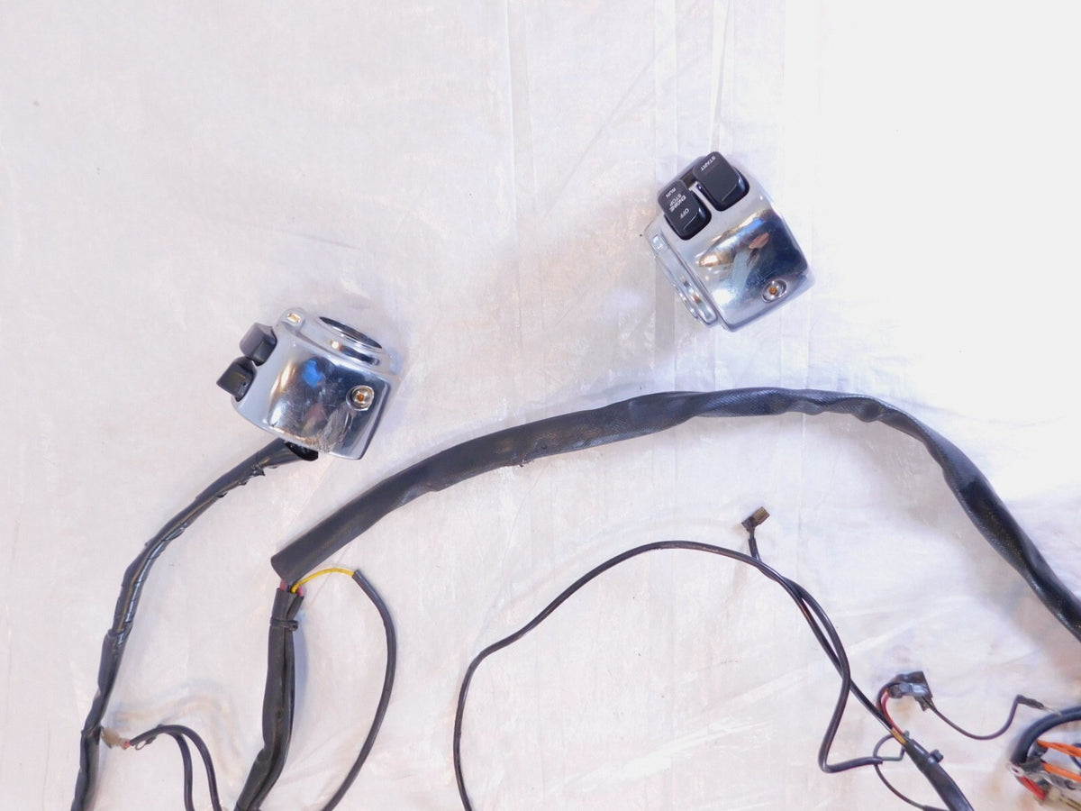 Harley Sportster 883 1100 & 1200 Wire Wiring Harness Headlight & Chrome Switches - C3 Cycle