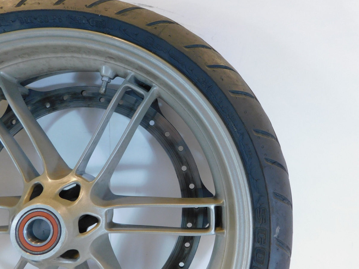 2006-2010 Buell XB XB12 XB12X Ulysses Cast 6 Spoke Front Black Wheel Rim & Tire - C3 Cycle