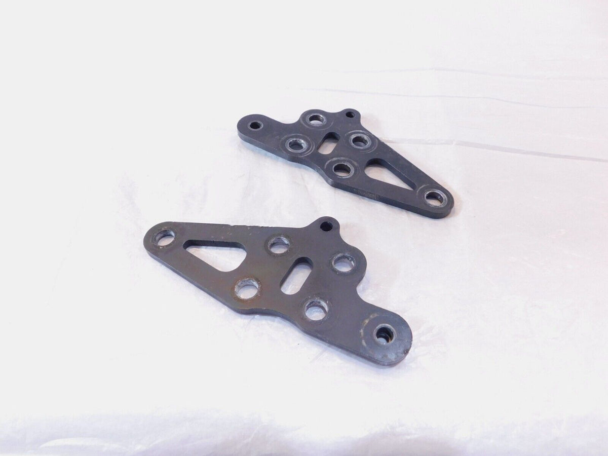 Pair Black 2008-2016 Polaris Victory Vision Engine Motor Mount Rear Brackets - C3 Cycle