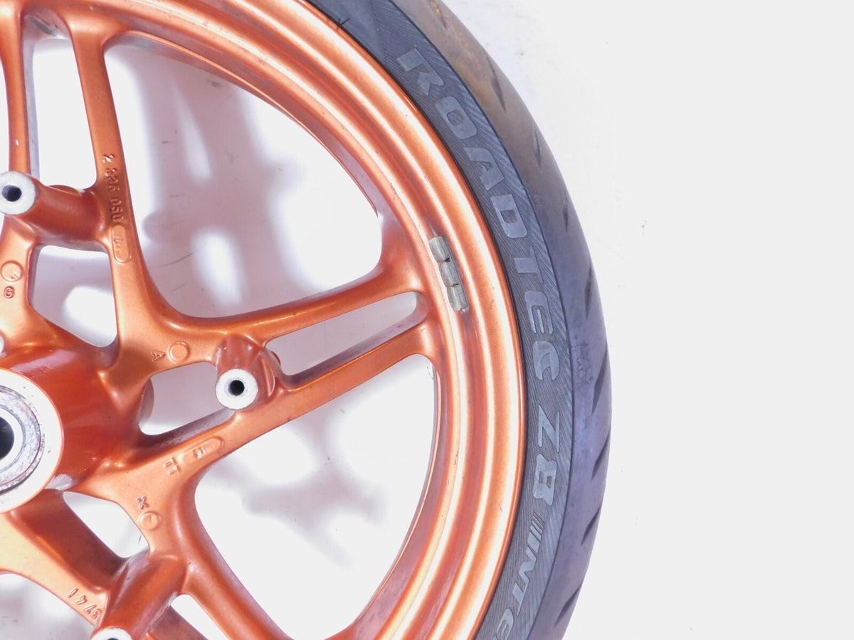2002-2005 BMW R1150R Rockster Cast Orange Back Front Wheel Rim & Tire - 3.50x17" - C3 Cycle