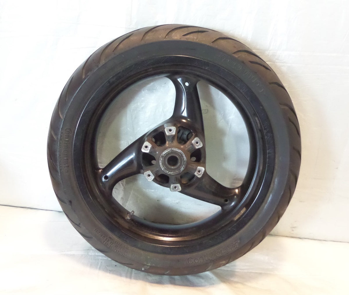 2002 & 2003 Ducati Monster 620 750 & 800 Black Rear Wheel Rim & Tire - Straight - C3 Cycle
