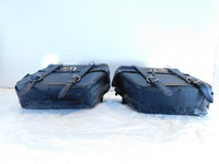 2003 Kawasaki Vulcan 1500 Aftermarket Black Left/Right Rear Storage Saddle Bags - C3 Cycle