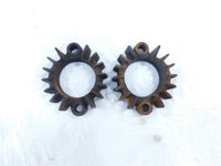 1976 76 Moto Guzzi Convert I V1000 Engine Exhaust Header Pipe Mount Nut Flanges - C3 Cycle