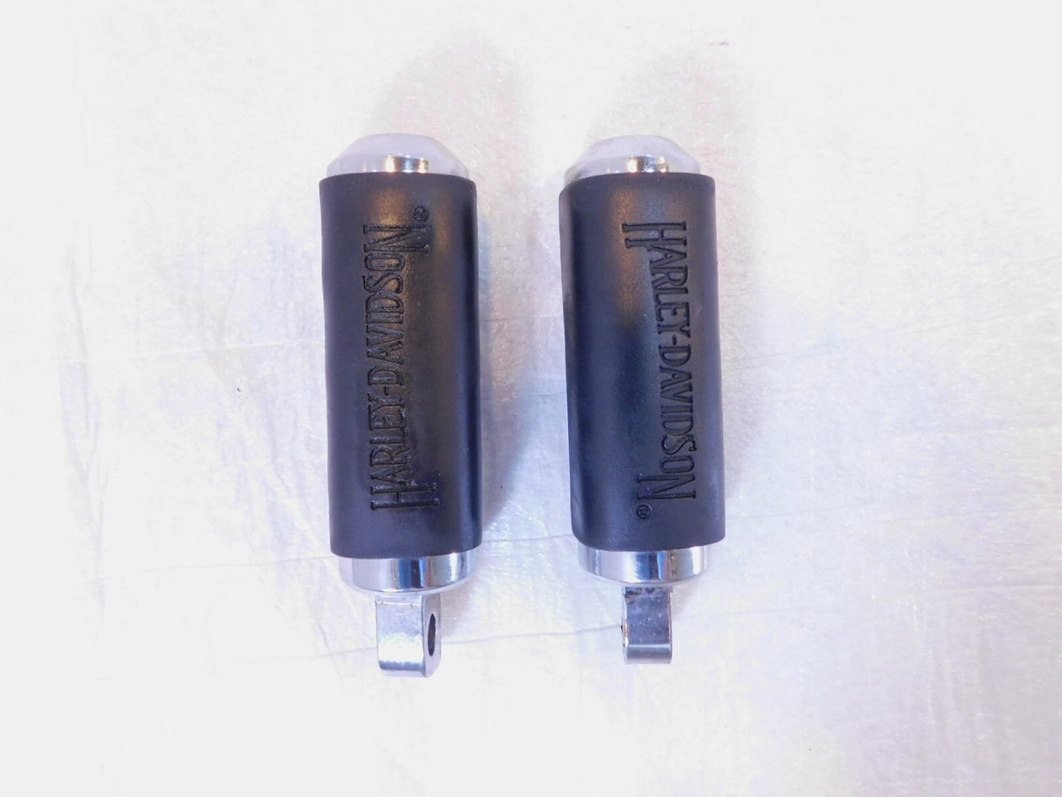 Harley Touring FXR Dyna Sportster & Softail Chrome & Rubber Footpegs Footrests