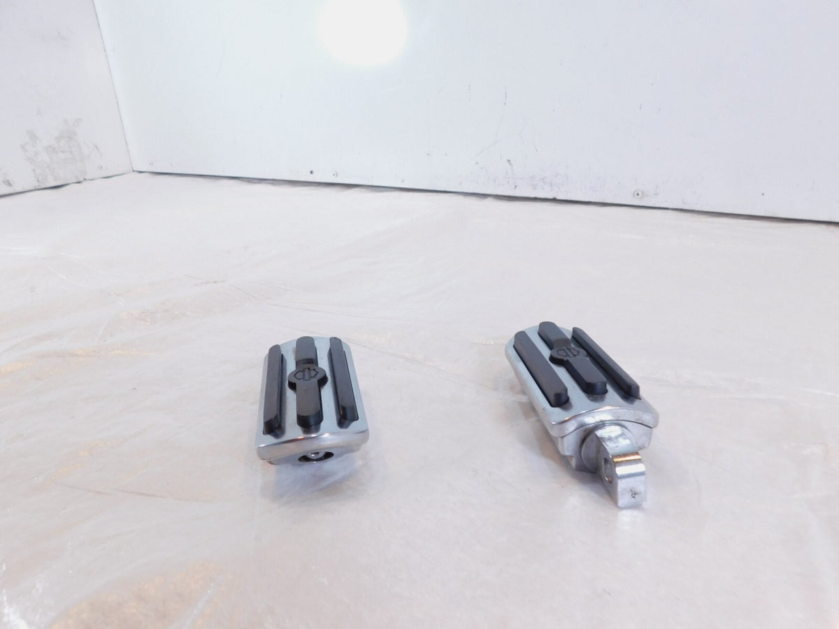 Harley Touring FXR Dyna Sportster & Softail Chrome & Rubber Footpegs Footrests