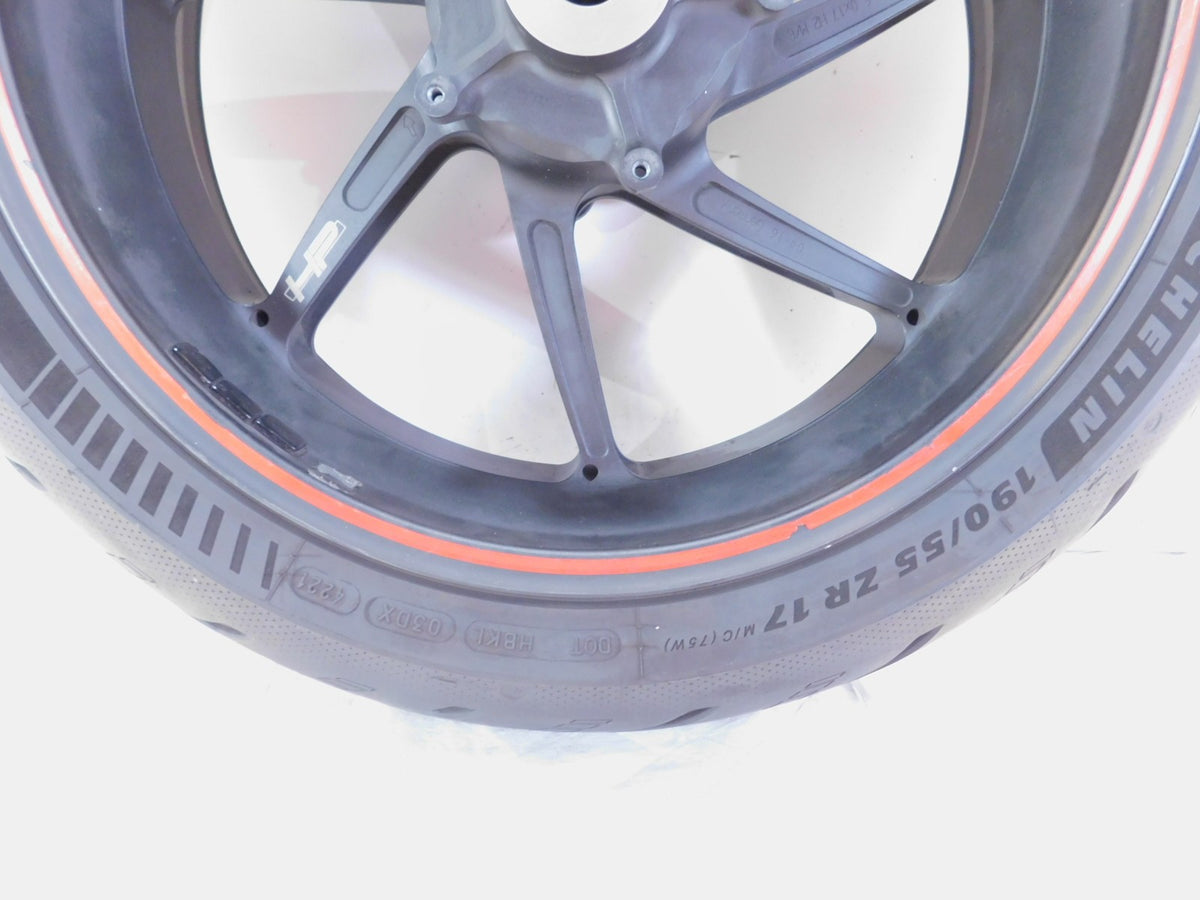 BMW S1000R S1000RR S1000-RR HP4 Black Rear Wheel Rim & Tire - 6.00" x 17" - C3 Cycle