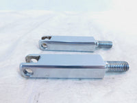 Harley EVO FXR EVO Dyna Chrome Front Highway Footpeg Peg Mount Clevis Brackets - C3 Cycle