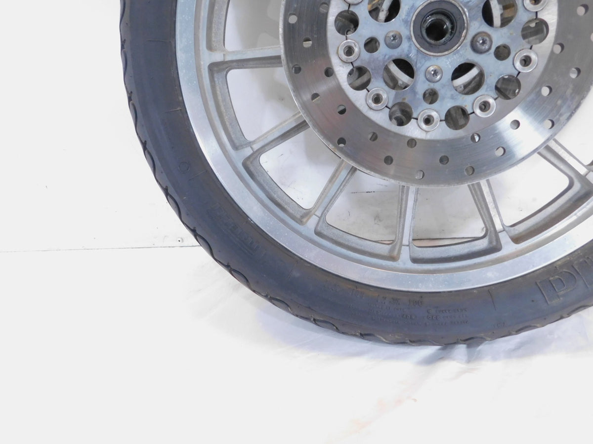 1996-1999 Harley Sportster 883 & 1200 Silver Dual Disc Front Wheel Rim & Rotors - C3 Cycle