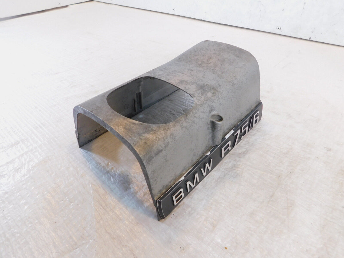 BMW Airhead R100 R60 R75/6 R80/7 R90/6 Silver Engine Starter Motor Cover Panel - C3 Cycle