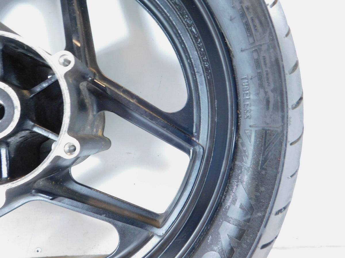 1986 & 1987 Kawasaki Ninja 1000 1000R ZX1000 GPZ Black Front Wheel Rim & Tire - C3 Cycle