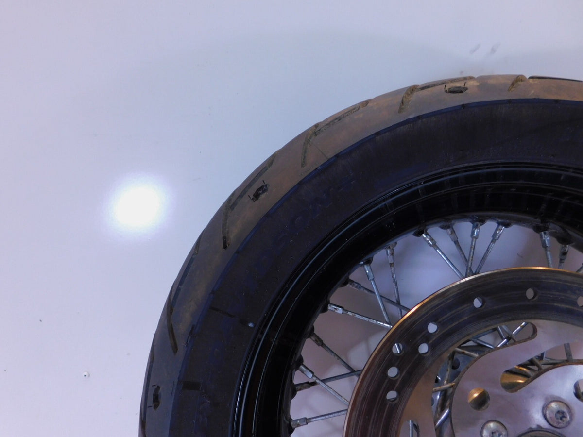 BENT Harley Davidson Dyna Super Glide & Low Rider Laced Rear Wheel Rim & Tire - C3 Cycle