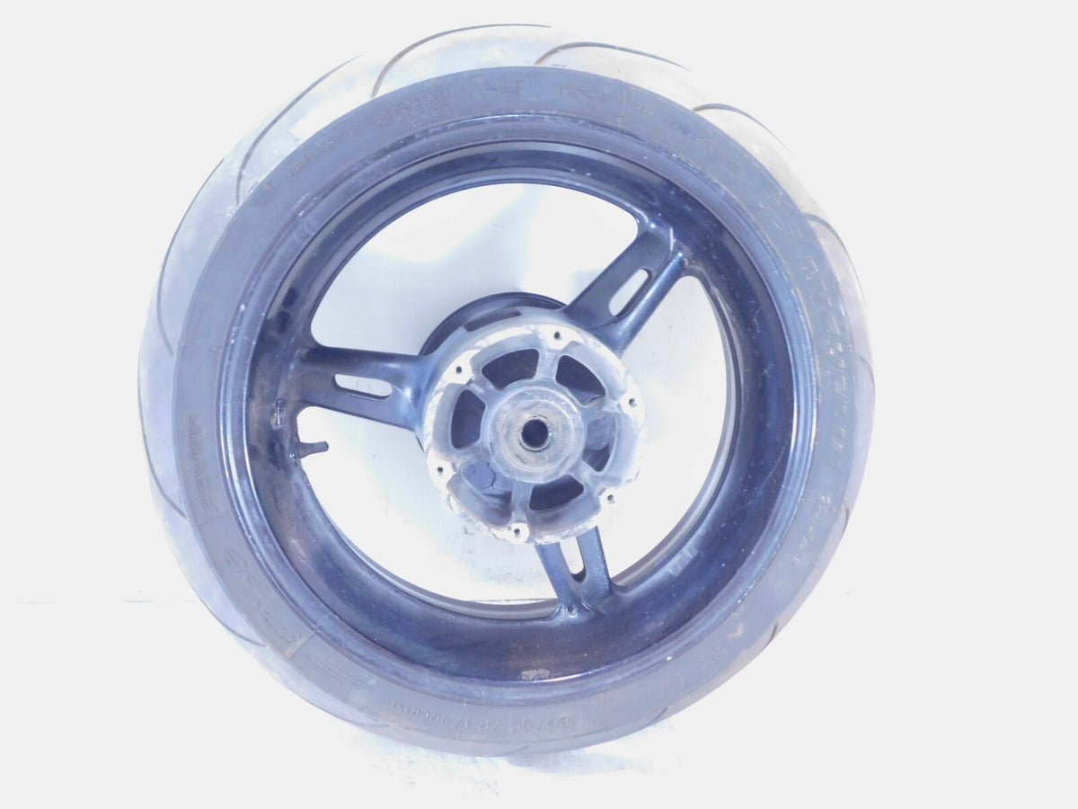 2003 2004 2005 Yamaha FJR1300 Non-ABS Black Rear Back Wheel Rim & Drive Hub - C3 Cycle