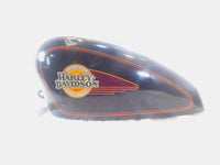 93-94 Harley Davidson Sportster 883 & 1200 Black Logo Fuel Gas Tank - Dented - C3 Cycle