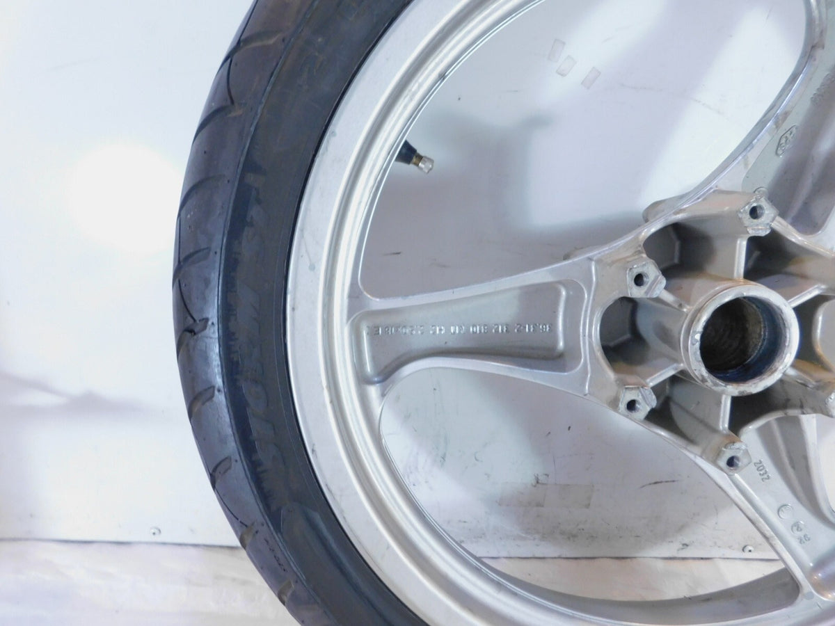 1992-1997 BMW K1100LT Silver Front Wheel Rim & Tire - 36312312809 - 2.5x18" - C3 Cycle