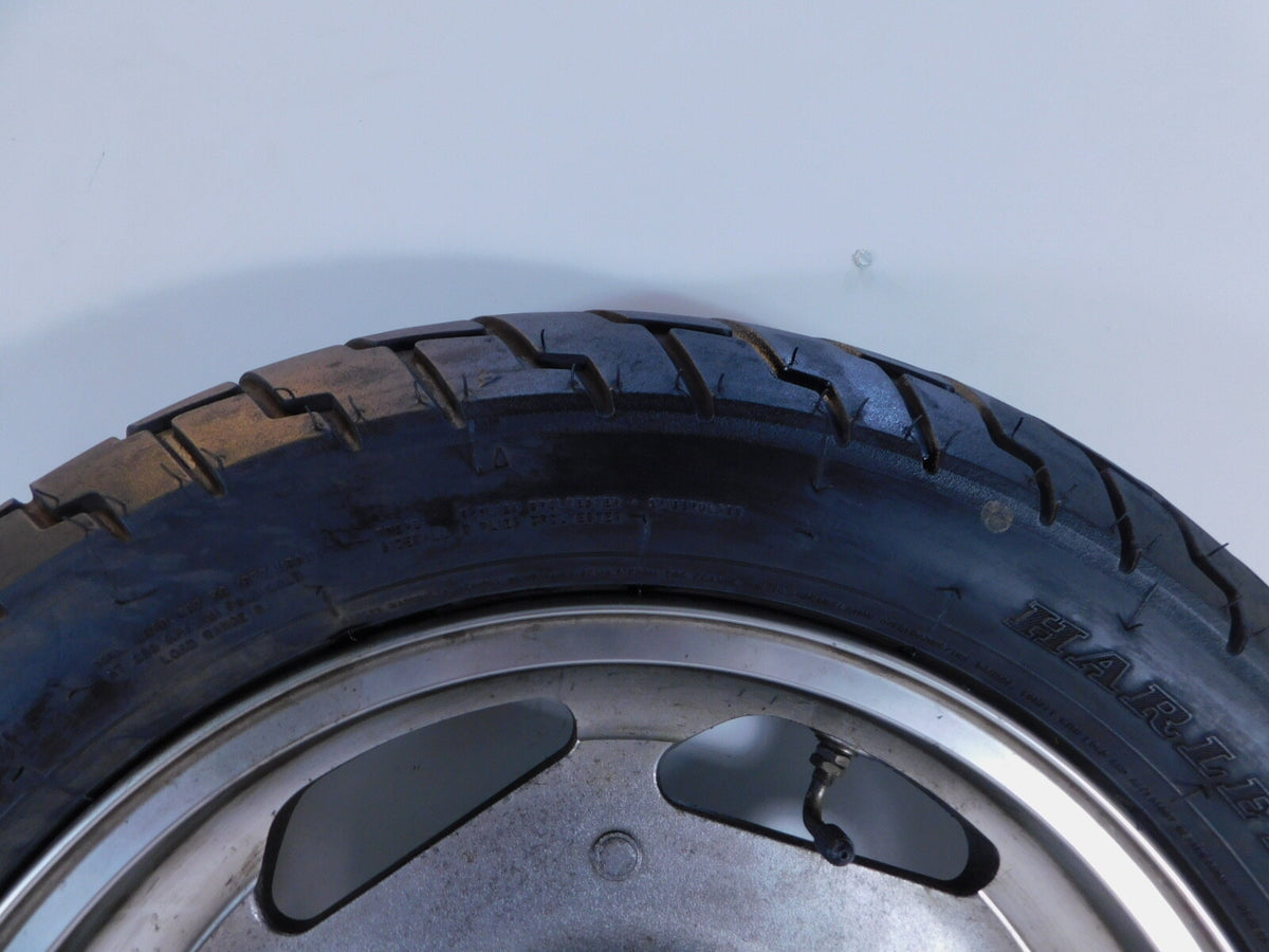 Kawasaki Vulcan VN1600 Nomad 1600 Classic OEM Silver Front Cast Wheel Rim & Tire - C3 Cycle