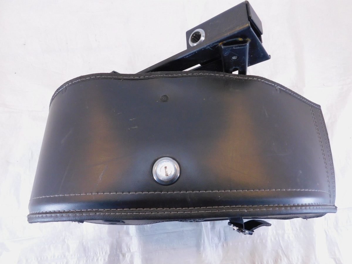 Viking Left & Right Motorcycle Slanted Black Left Saddlebag Saddle Side Bag - C3 Cycle