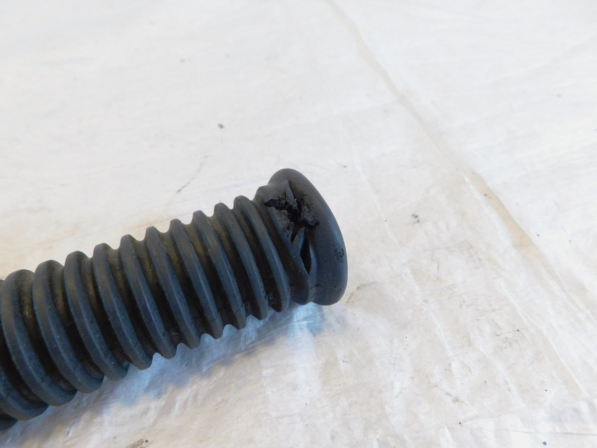 One Harley Touring FXR Dyna Sportster & Softail Black Rubber Footpeg Footrest - C3 Cycle