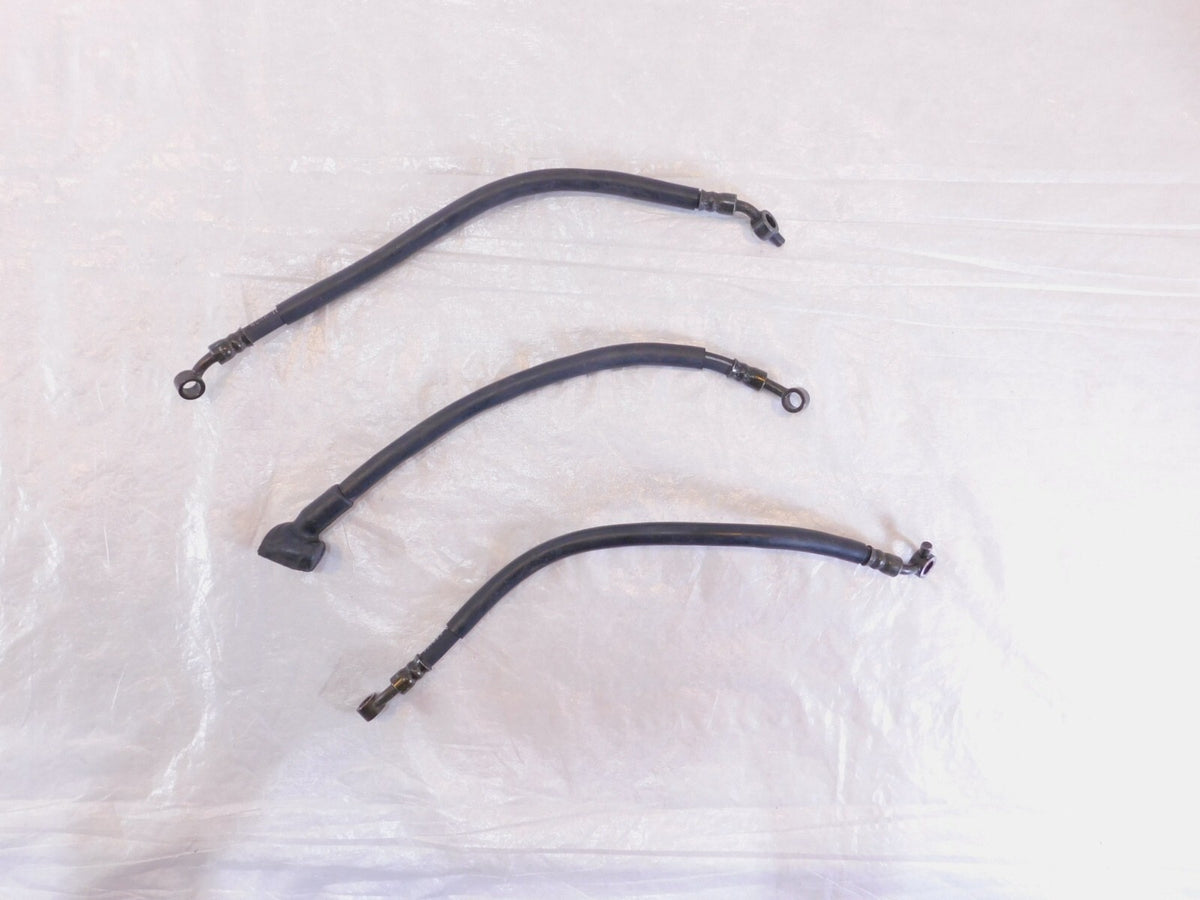 2002-2005 Kawasaki ZZR1200 ZX1200C Left/Right Front Wheel Brake Hose Pipe Lines - C3 Cycle