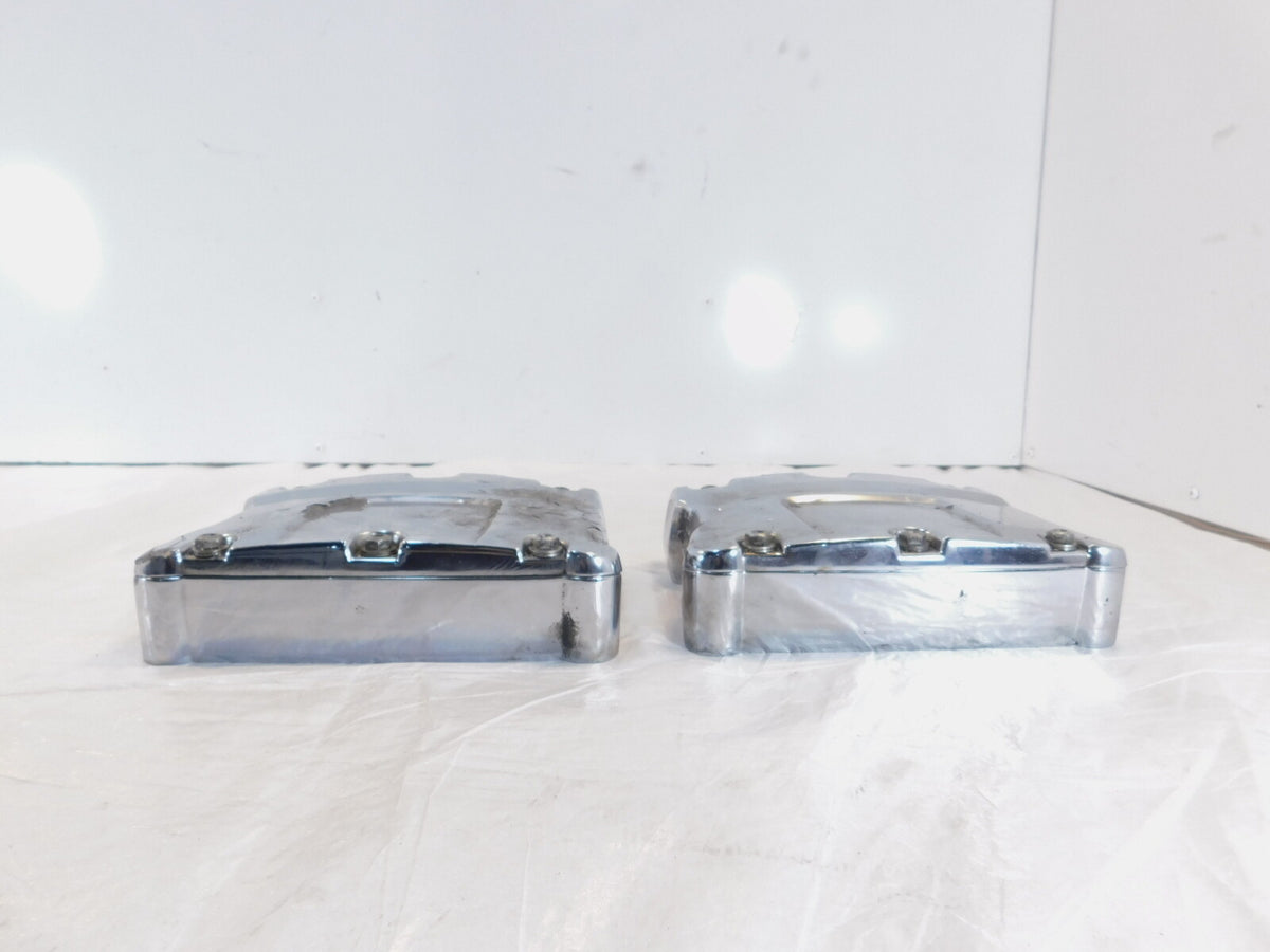 Harley Davidson Touring Dyna & Softail Chrome Cylinder Head Rocker Boxes - C3 Cycle