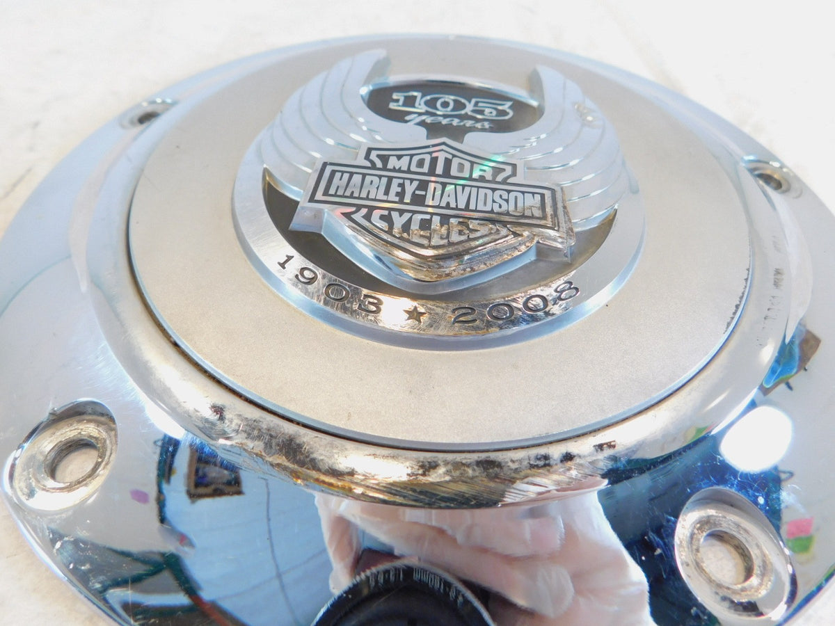 Harley Twin Cam Softail & Dyna 105th Anniversary Left Clutch Derby Engine Cover - C3 Cycle