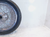 Bent 2004-2006 Victory Kingpin Laced Front Wheel Rim & Tire 18"x3.00" For Repair - C3 Cycle